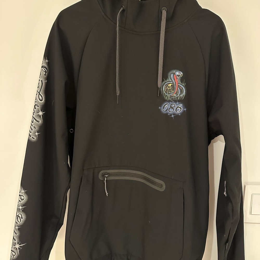 686 Men’s Black Waterproof Hoody